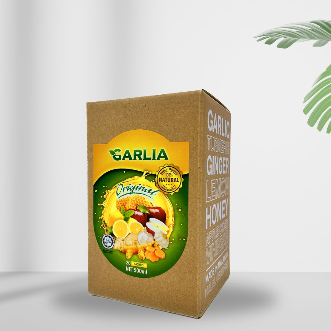 Garlia 加利雅 - 原生特濃・薑蒜檸蜜蘋果醋20包獨立包盒裝 (500ml)