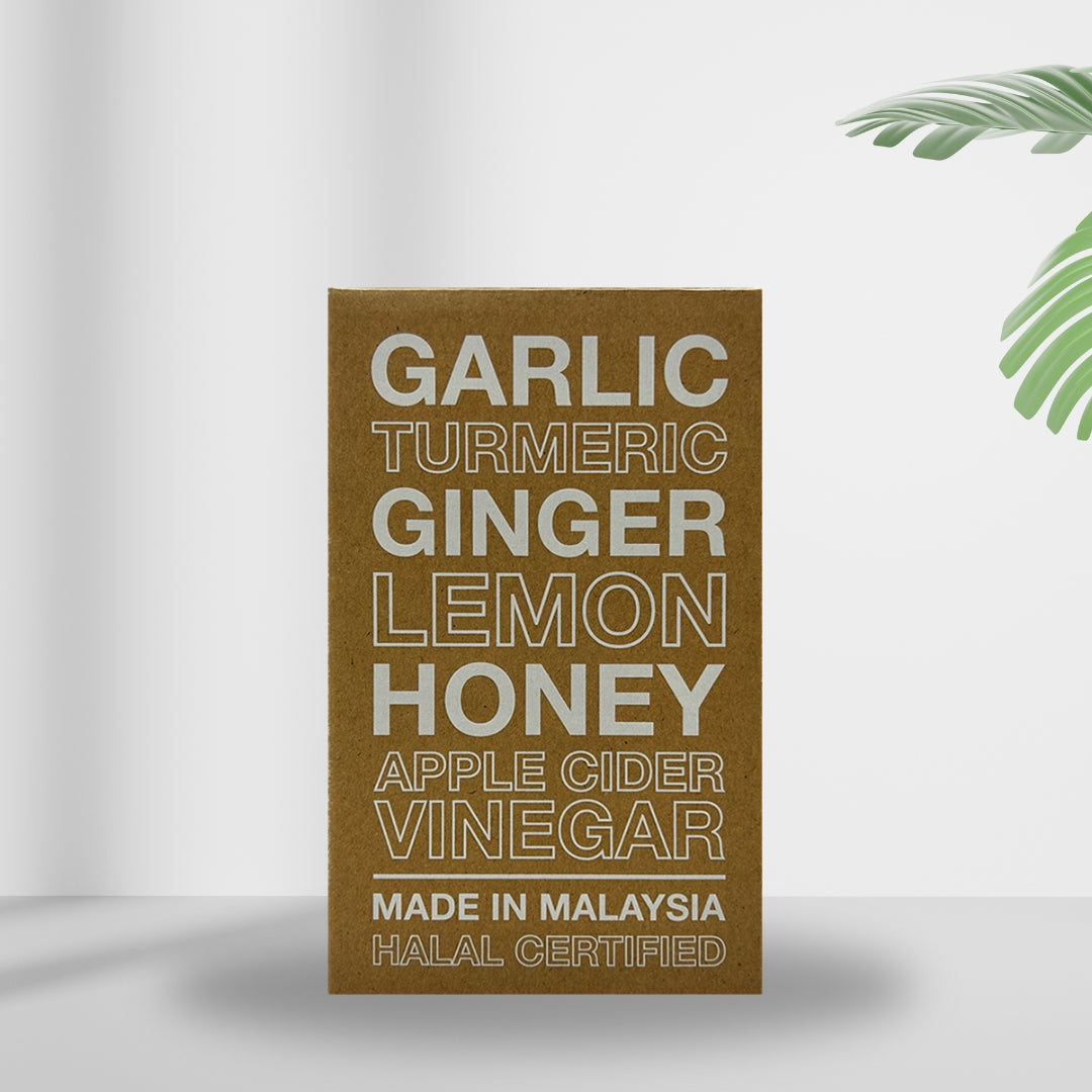 Garlia 加利雅 - 原生特濃・薑蒜檸蜜蘋果醋20包獨立包盒裝 (500ml)