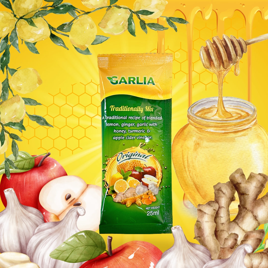 Garlia 加利雅 - 原生特濃・薑蒜檸蜜蘋果醋20包獨立包盒裝 (500ml)